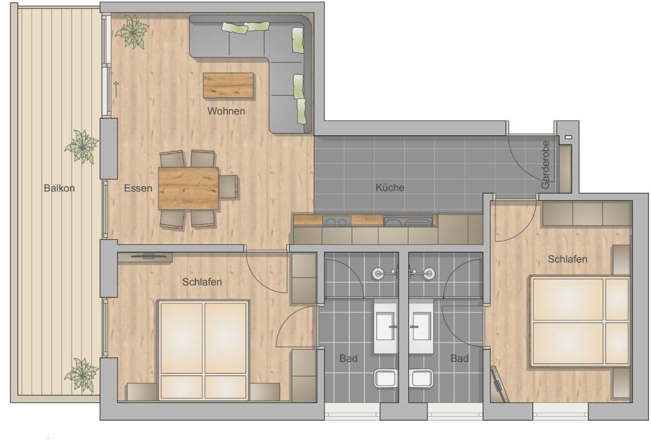 Gaestehaus Sonne ビヒルバッハ 部屋 写真